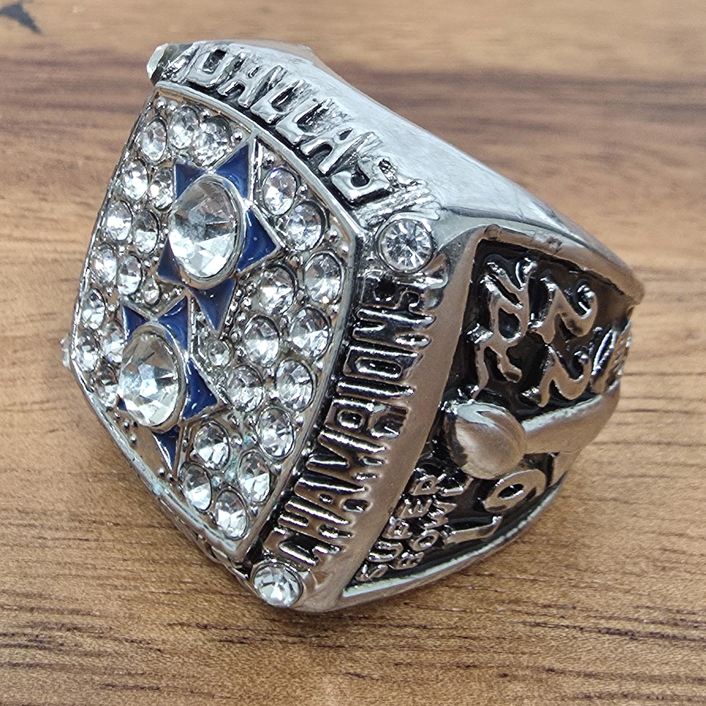 Dallas Cowboys Championship Ring Size‎ 11 Silver Staubach Fan Edition